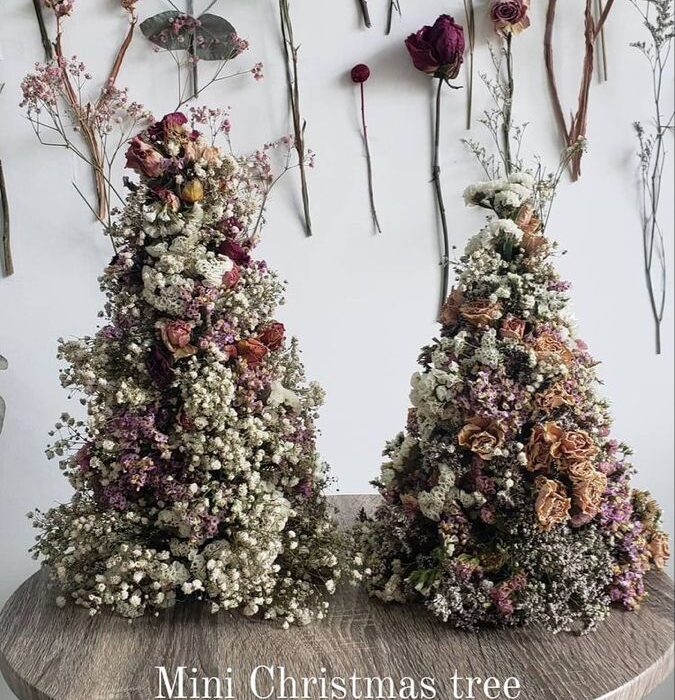 Christmas tree Dried Flower Decor