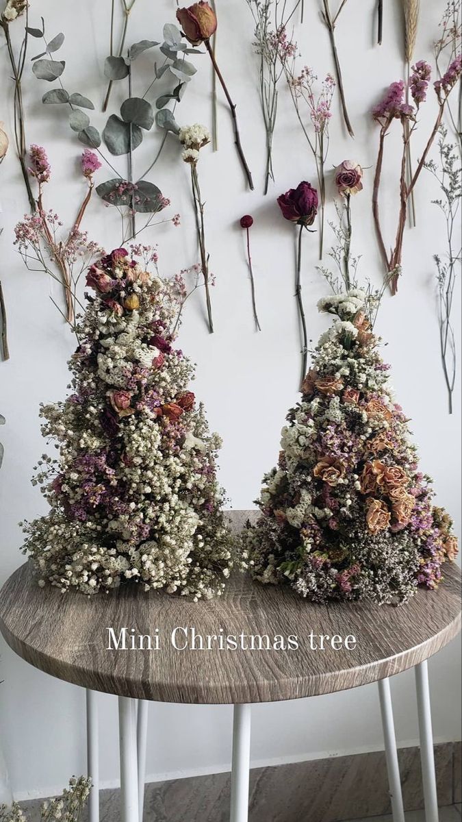 Christmas tree Dried Flower Decor