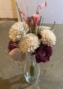 sola flower bouquet in a vase