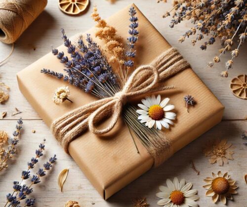 Gift Wrapping with Dried Flowers- A Sustainable & Beautiful Idea