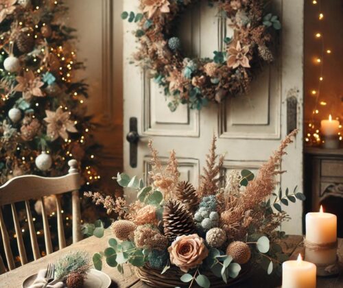 Holiday Decor with Dried Flowers- Christmas & New Year Ideas