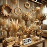 Elegant dried flower arrangements