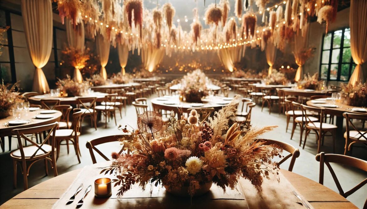 Event and Table Decor with Dried Flowers