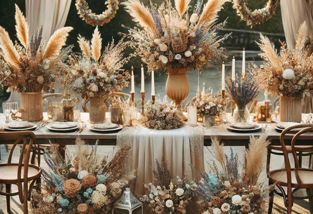 Wedding Ideas with Dried Flowers