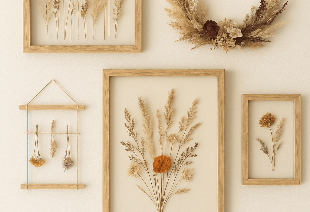 Creative Dried Flower Wall Art Ideas for Home Decor